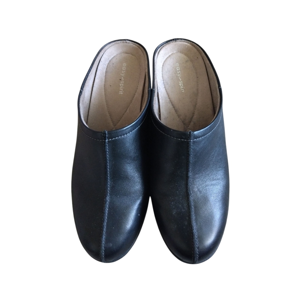 Easy Spirit Black Slip-On Loafers Polished Comfort